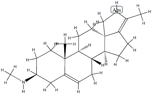 23-Norcona-5,17(20)-dienin-3-amine, N-methyl-, (3.beta.)- 结构式