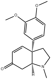 松叶菊酮碱 结构式