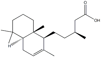 Labda-7-ene-15-oic acid 结构式