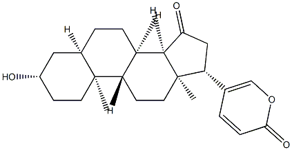3β-Hydroxy-15-oxo-5β,14β-bufa-20,22-dienolide 结构式