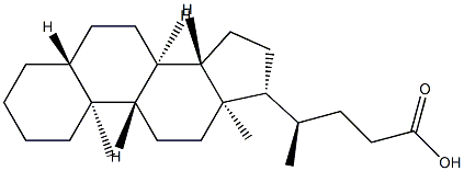 5-Β-胆烷酸 结构式
