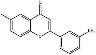 4H-1-Benzopyran-4-one,2-(3-aminophenyl)-6-methyl-(9CI) 结构式