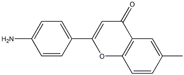 4H-1-Benzopyran-4-one,2-(4-aminophenyl)-6-methyl-(9CI) 结构式