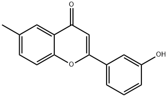 3'-羟基-6-甲基黄酮 结构式