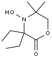 2-Morpholinone,3,3-diethyl-4-hydroxy-5,5-dimethyl-(9CI) 结构式