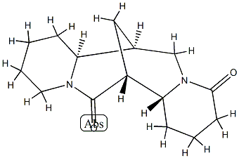 (7R,7aα,14aβ)-Dodecahydro-7α,14α-methano-2H,6H-dipyrido[1,2-a:1',2'-e][1,5]diazocine-6,11-dione 结构式