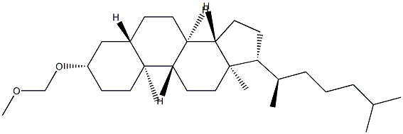 3β-(Methoxymethoxy)-5α-cholestane 结构式