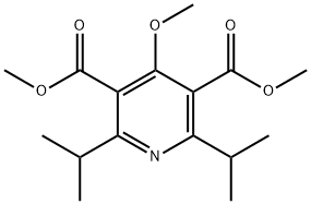 dimethyl2,6-diisopropyl-4-methoxy-3,5-pyridine-dicarboxylate 结构式