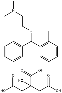 N,N-Dimethyl-2-[(o-methyl-α-phenylbenzyl)oxy]ethanamine/citric acid,(1:x) 结构式