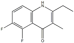 4-Quinolinol,2-ethyl-5,6-difluoro-3-methyl-(9CI) 结构式