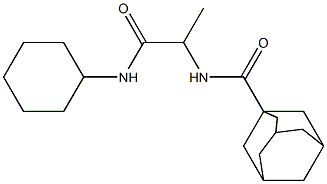 Tricyclo[3.3.1.13,7]decane-1-carboxamide, N-[2-(cyclohexylamino)-1-methyl-2-oxoethyl]- (9CI) 结构式