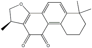 (1R）-1,6,6-三甲基-2,7,8,9-四氢-1H-萘[1,2-g] [1]苯并呋喃-10,11-二酮 结构式