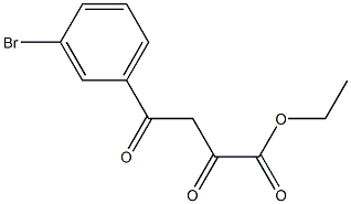 4-(3-溴苯基)-2,4-二氧代丁酸乙酯 结构式