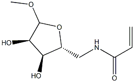 D-Ribofuranoside, methyl 5-deoxy-5-[(1-oxo-2-propenyl)amino]- (9CI) 结构式