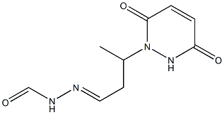 1(2H)-Pyridazinepropanal, 3,6-dihydro-ba-methyl-3,6-dioxo-, alpha-(formylhydrazone) (9CI) 结构式