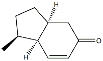 5H-Inden-5-one,1,2,3,3a,4,7a-hexahydro-1-methyl-,(1R,3aR,7aR)-rel-(9CI) 结构式