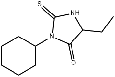 4-Imidazolidinone,3-cyclohexyl-5-ethyl-2-thioxo-(9CI) 结构式