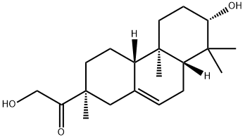(2S)-2-(2-Hydroxyacetyl)-1,2,3,4,4aβ,4b,5,6,7,8,8aβ,9-dodecahydro-7α-hydroxy-2,4bα,8,8-tetramethylphenanthrene 结构式