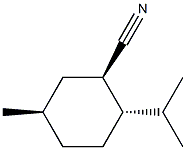 Cyclohexanecarbonitrile, 5-methyl-2-(1-methylethyl)-, (1R,2S,5R)-rel- (9CI) 结构式