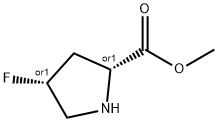 D-Proline, 4-fluoro-, methyl ester, (4R)-rel- (9CI) 结构式