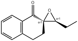 Spiro[naphthalene-2(1H),2-oxiran]-1-one, 3-ethyl-3,4-dihydro-, (2R,3S)-rel- (9CI) 结构式