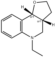 Furo[3,2-c]quinoline, 5-ethyl-2,3,3a,4,5,9b-hexahydro-, (3aR,9bR)-rel- (9CI) 结构式