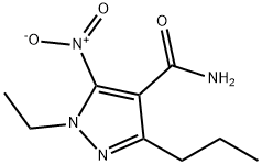 1H-Pyrazole-4-carboxamide,1-ethyl-5-nitro-3-propyl-(9CI) 结构式