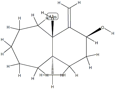 1H-Benzocycloheptene-2,9a(2H)-diol, octahydro-4a-methyl-1-methylene-, (2R,4aS,9aS)-rel- (9CI) 结构式