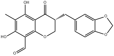 麦冬黄烷酮C 结构式