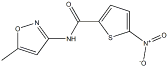 2-Thiophenecarboxamide,N-(5-methyl-3-isoxazolyl)-5-nitro-(9CI) 结构式