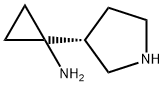 Cyclopropanamine, 1-(3R)-3-pyrrolidinyl- (9CI) 结构式