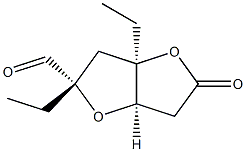 D-lyxo-Hepturonic acid, 2,5-anhydro-3,6-dideoxy-2,4-di-C-ethyl-, gamma-lactone (9CI) 结构式