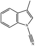 1H-Indole-1-carbonitrile,3-methyl-(9CI) 结构式