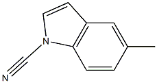 1H-Indole-1-carbonitrile,5-methyl-(9CI) 结构式