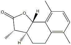 (3S,3aβ,9bα)-3a,4,5,9b-Tetrahydro-3β,6,9-trimethylnaphtho[1,2-b]furan-2(3H)-one 结构式