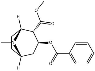 methyl (1R,2S,3S,5S)-3-benzoyloxy-8-methyl-8-azabicyclo[3.2.1]octane-2-carboxylate Pseudococaine 结构式