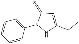 1H-Pyrazole-5-thiol,3-ethyl-1-phenyl-(9CI) 结构式