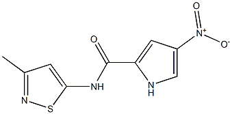 1H-Pyrrole-2-carboxamide,N-(3-methyl-5-isothiazolyl)-4-nitro-(9CI) 结构式