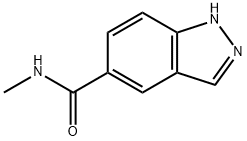 1H-Indazole-5-carboxamide,N-methyl-(9CI) 结构式