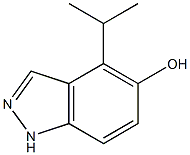 1H-Indazol-5-ol,4-(1-methylethyl)-(9CI) 结构式