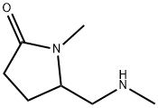 2-Pyrrolidinone,1-methyl-5-[(methylamino)methyl]-(9CI) 结构式