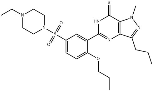丙氧基苯基硫代莫西地那非 结构式