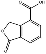 1,3-DIHYDRO-1-OXO-4-ISOBENZOFURANCARBOXYLIC ACID 结构式