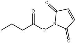 1H-Pyrrole-2,5-dione,1-(1-oxobutoxy)-(9CI) 结构式