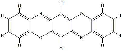 6,13-Dichlorotriphenodioxazine 结构式