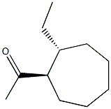 Ethanone, 1-[(1R,2R)-2-ethylcycloheptyl]-, rel-(+)- (9CI) 结构式