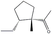 Ethanone, 1-[(1R,2S)-2-ethyl-1-methylcyclopentyl]-, rel-(-)- (9CI) 结构式