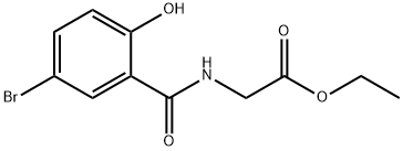 5-溴-2-羟基马尿酸乙酯 结构式