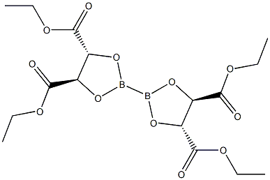 双联(L-酒石酸二乙酯)硼酸酯 结构式
