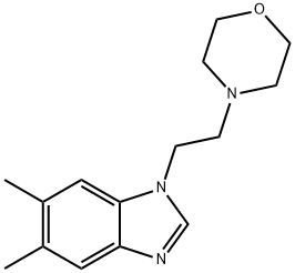 6,7-DIMETHYL-1-(2-MORPHOLIN-4-YL-ETHYL)& 结构式